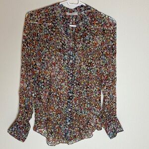 Equipment Multicolor Floral Blouse
